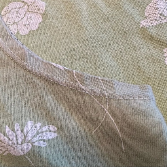 Fresh Produce. Green and Brown V -Neck tank top. Some fabric discolorations. - Picture 5 of 6